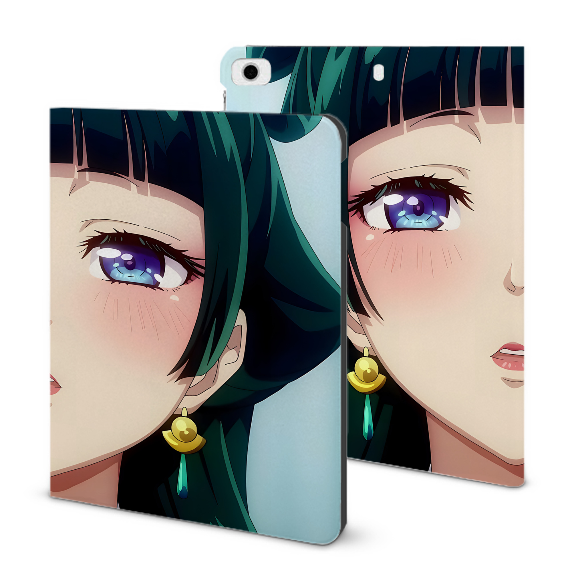 （画像用） 薬屋のひとりごと The Apothecary Diaries IPad ケース ブック型 PUレザー TPU 耐衝撃 軽量 薄型 ペン収納なし 全面保護 IPad 各モデル対応